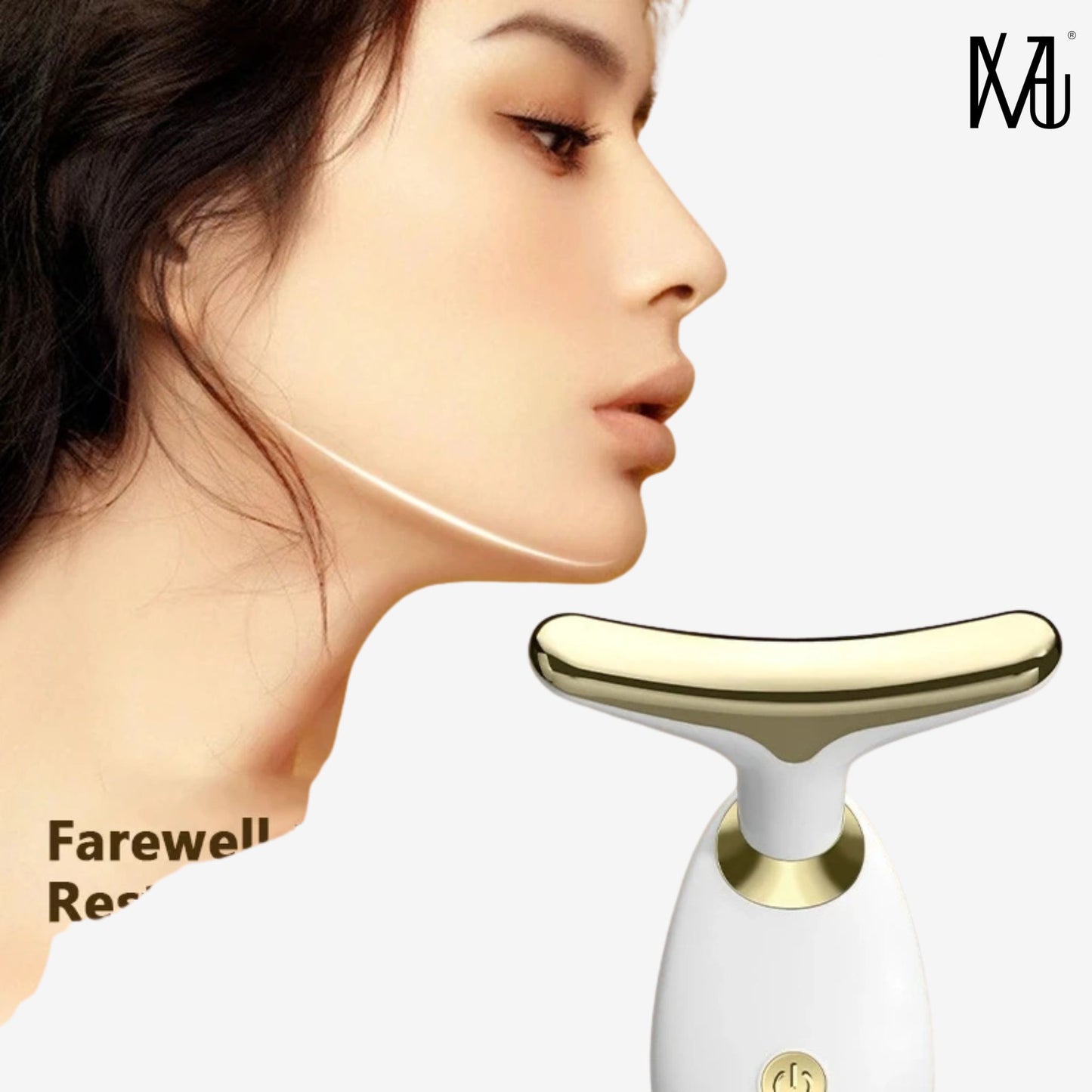 Masajeador de cuello y papada con vibración